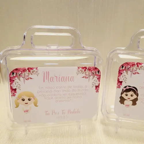 Convite Daminha, Pajem, Florista Casamento - Maletinha