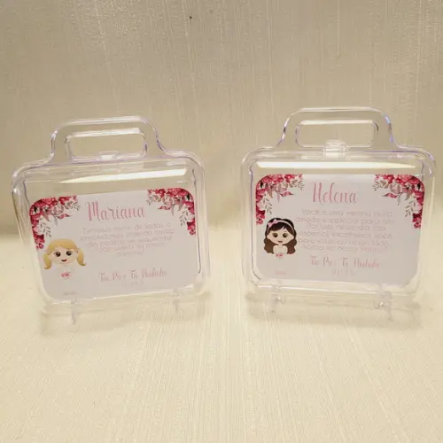 Convite Daminha, Pajem, Florista Casamento - Maletinha