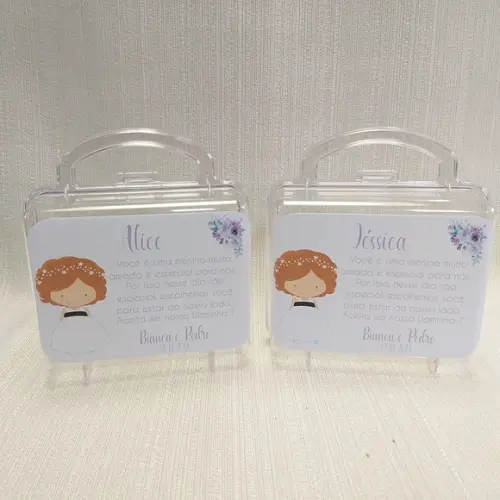 Convite Daminha, Pajem, Florista Casamento - Maletinha