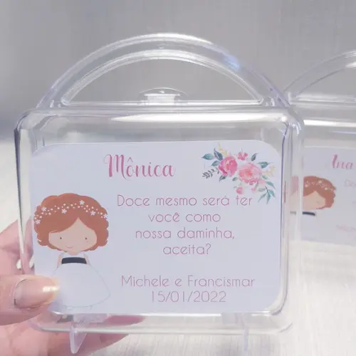 Convite Daminha, Pajem, Florista Casamento - Maletinha