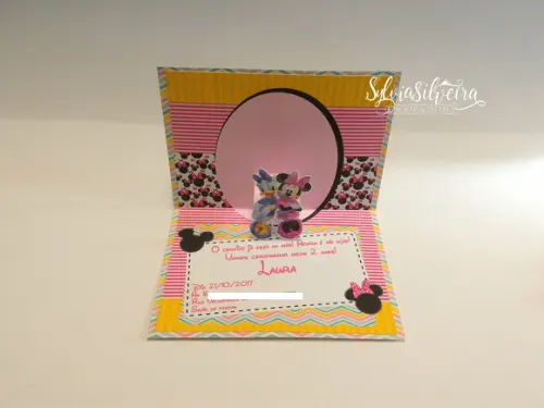 Convite Minnie Pop Up
