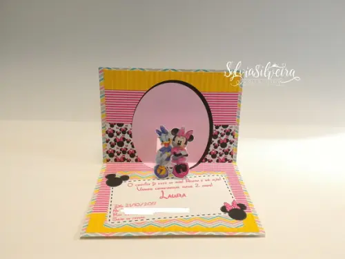 Convite Minnie Pop Up