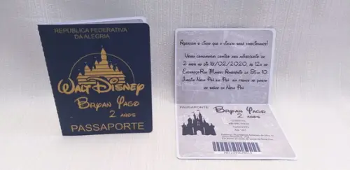 Convite Passaporte Infantil