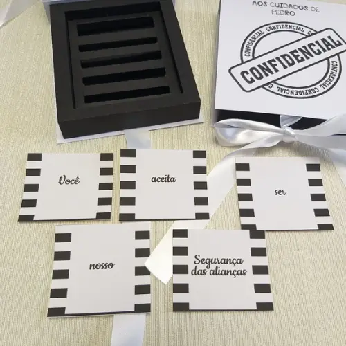 Convite Segurança das Alianças Casamento