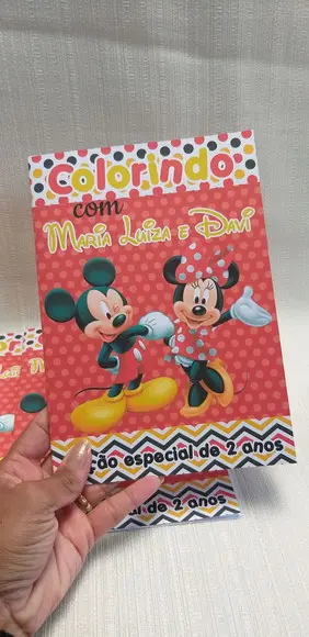 Kit Colorir Mickey e Minnie