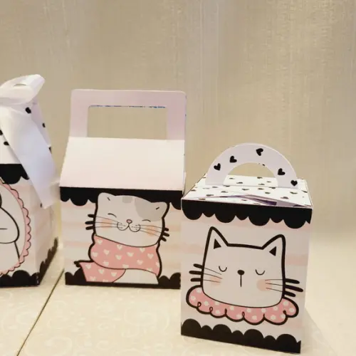 Kit Festa Gatinho 60 Itens