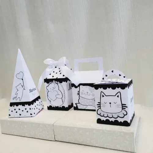 Kit Festa Gatinho 60 Itens