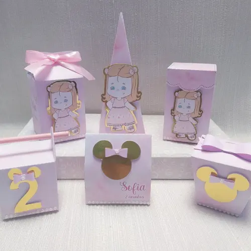 Kit Festa Minnie Rosa - 30 Itens