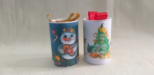 Lata Natal Aquarela Lembrancinha