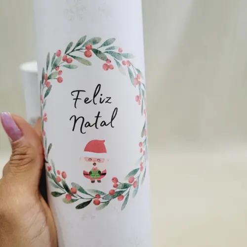 Lata Natal Lembrancinha - 20 cm Altura