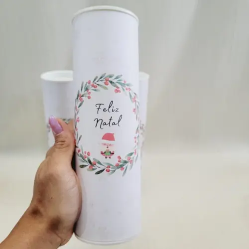 Lata Natal Lembrancinha - 20 cm Altura