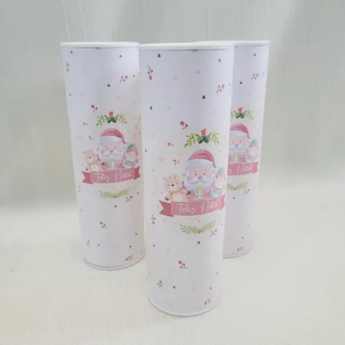 Lata Natal Lembrancinha - 20 cm Altura