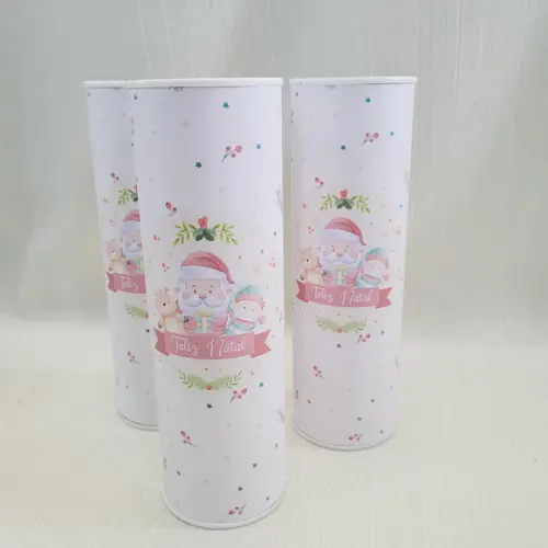 Lata Natal Lembrancinha - 20 cm Altura