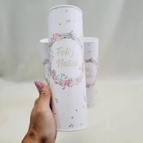 Lata Natal Lembrancinha - 20 cm Altura