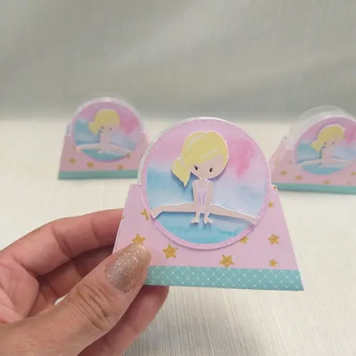 Latinha Ginastica Artistica com Suporte