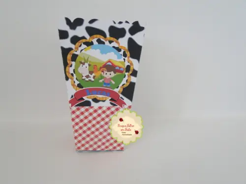 Saquinho de Pipoca Fazendinha