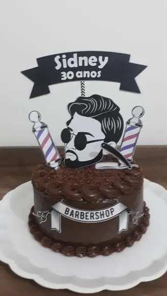 Topo Bolo Barbearia