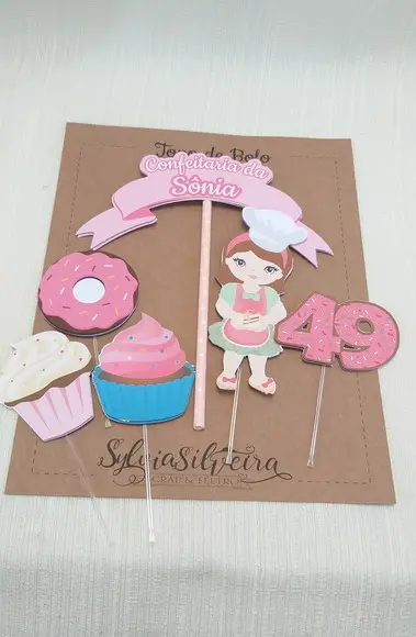 Topo Bolo Confeitaria