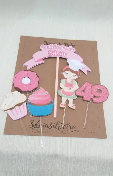 Topo Bolo Confeitaria