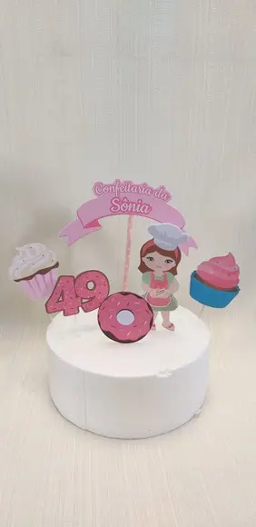 Topo Bolo Confeitaria