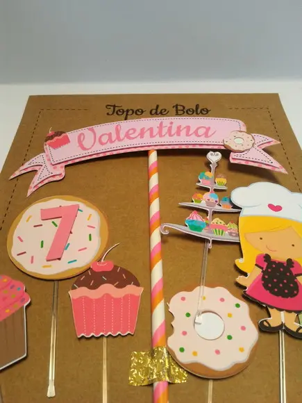 Topo Bolo Confeitaria