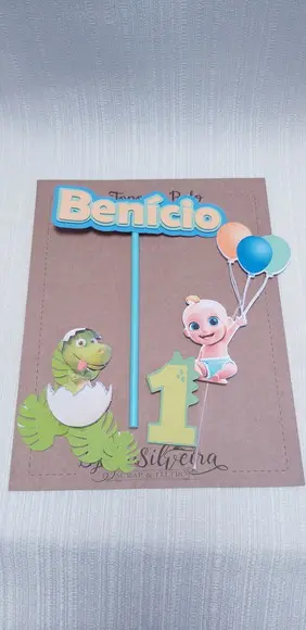 Topo Bolo Dinossauro