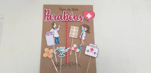 Topo Bolo Enfermeira