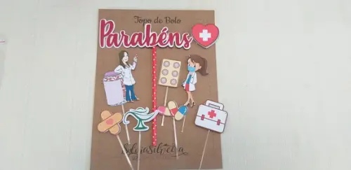 Topo Bolo Enfermeira