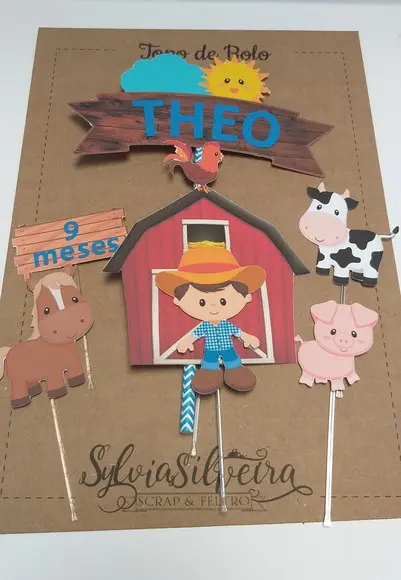 Topo Bolo Fazendinha
