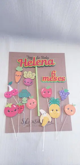 Topo Bolo Frutinhas