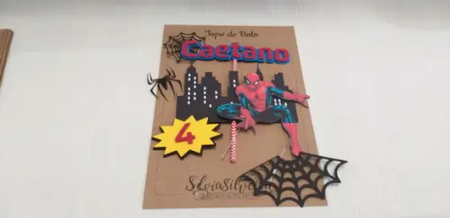 Topo Bolo Homem Aranha
