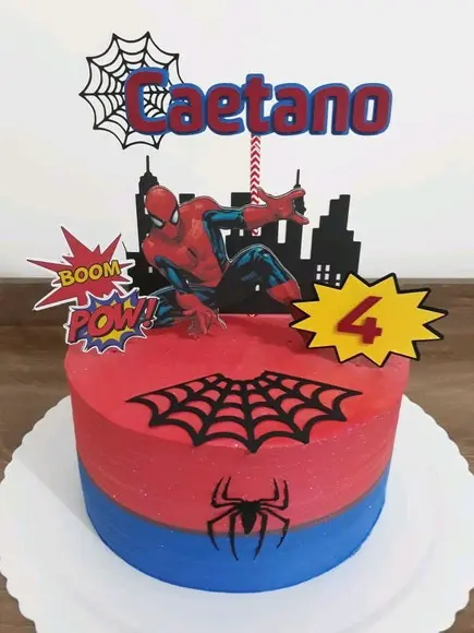 Topo Bolo Homem Aranha