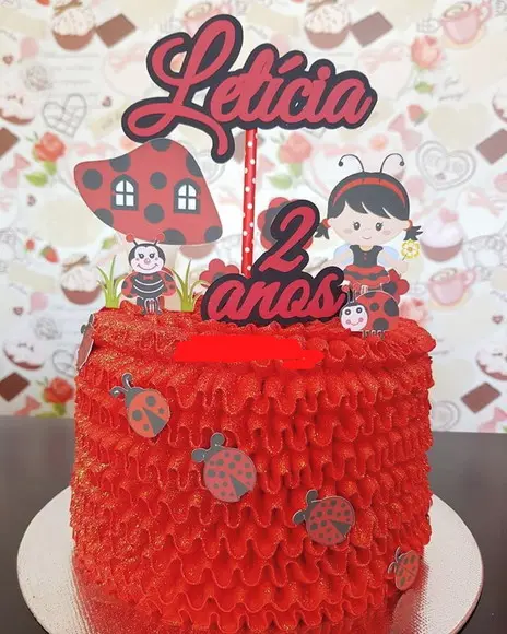 Topo Bolo Joaninha