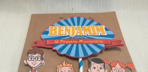 Topo Bolo Midinho o Pequeno Missionário