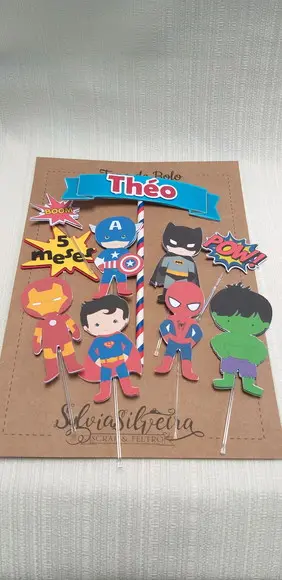 Topo Bolo Vingadores Baby