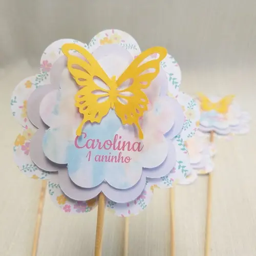 Topper Centro de Mesa Borboleta