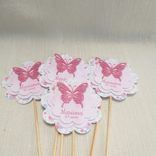 Topper Centro de Mesa Borboleta
