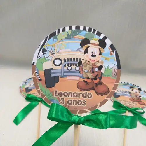 Topper Centro de Mesa Mickey Safari