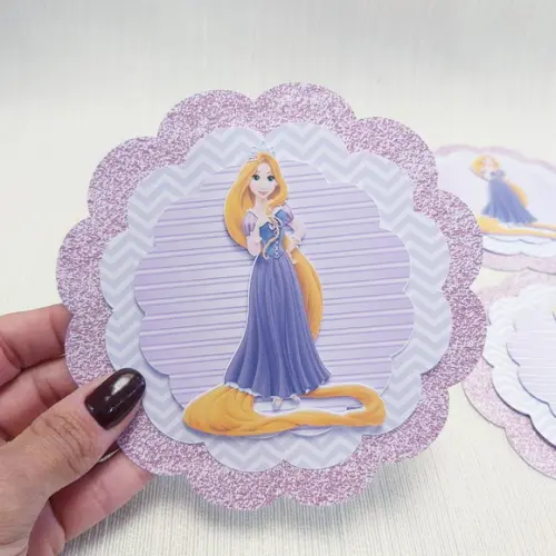 Topper Centro De Mesa Rapunzel