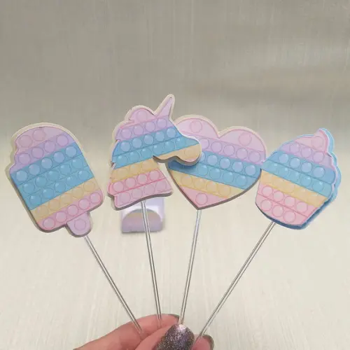 Topper com Forminha Pop It