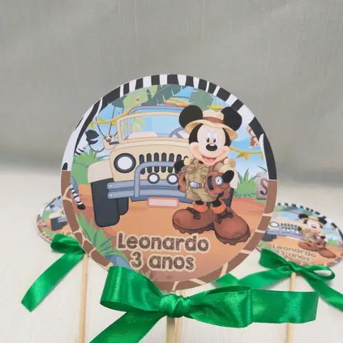 Topper Centro de Mesa Mickey Safari