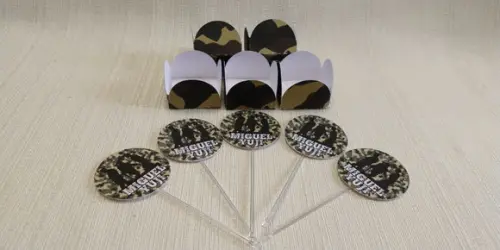 Topper com Forminhas Exército