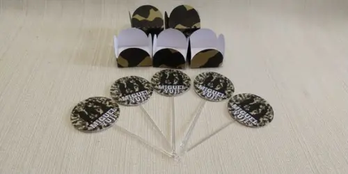 Topper com Forminhas Exército