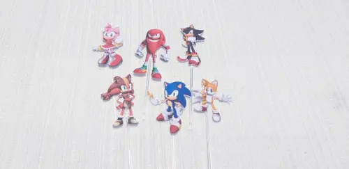 Topper com Forminhas Sonic