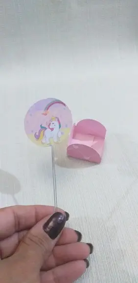 Topper com Forminhas Unicórnio