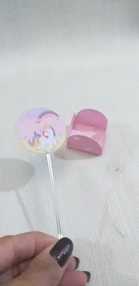 Topper com Forminhas Unicórnio