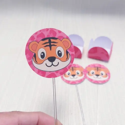 Topper com Forminhas Tigrinho Menina