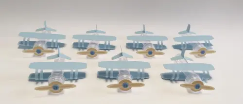 Tubete Avião Azul - Mínimo 10 Peças