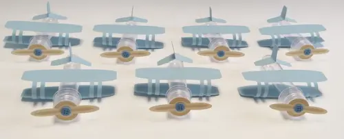 Tubete Avião Azul - Mínimo 10 Peças