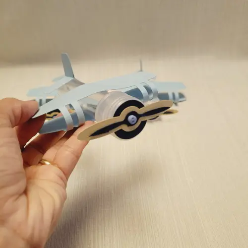 Tubete Avião Azul Claro e Azul Marinho